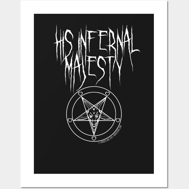 HIS INFERNAL MAJESTY Wall Art by andres_abel